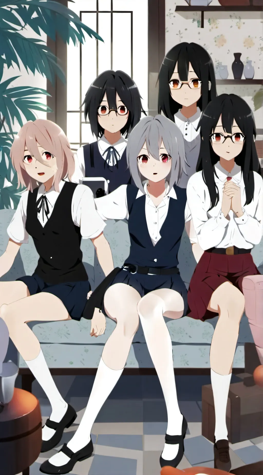 ai character: femboy house background