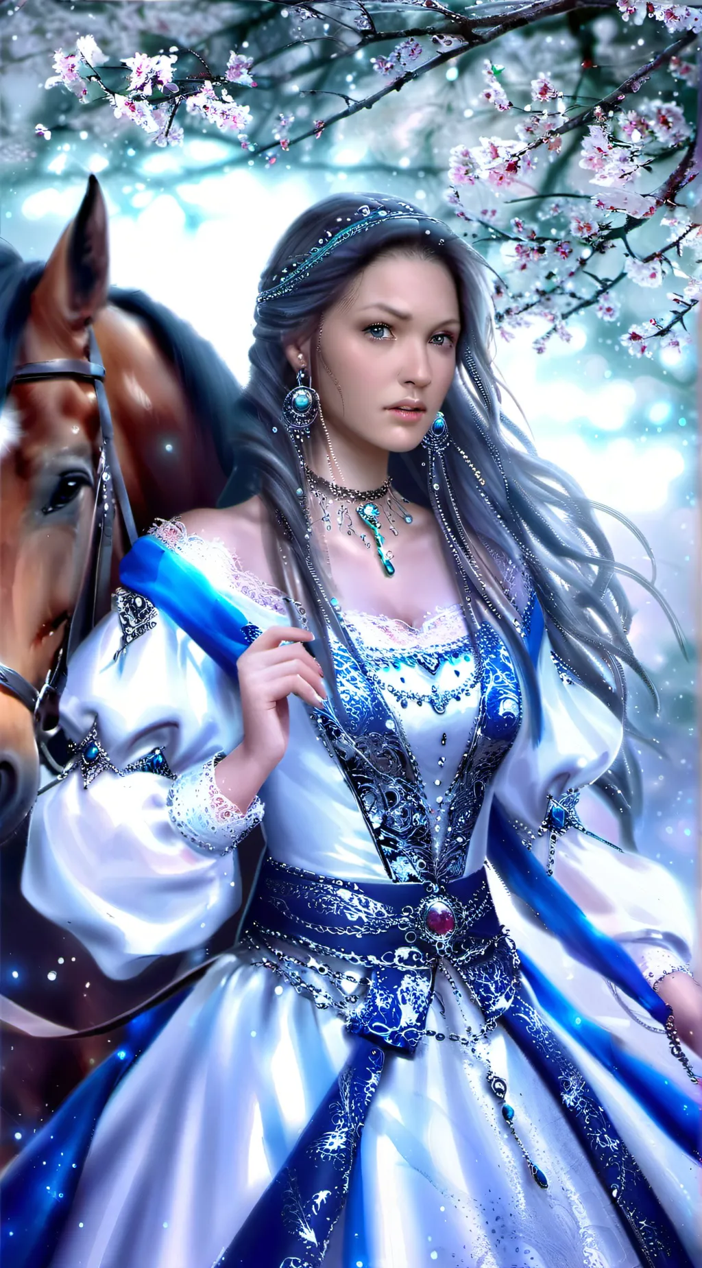 ai character: Horse background