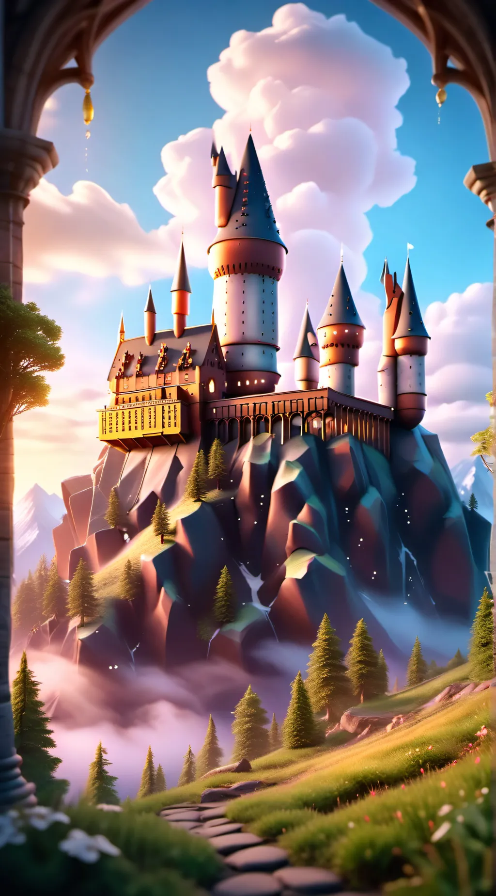 ai character: hogwarts background