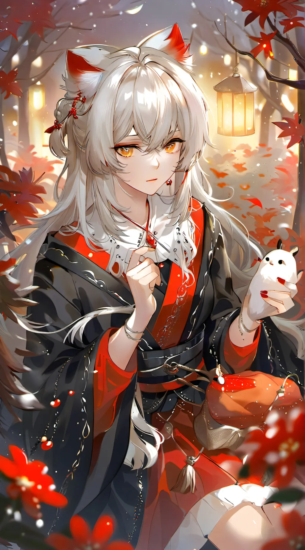 ai character: Catfiene  background