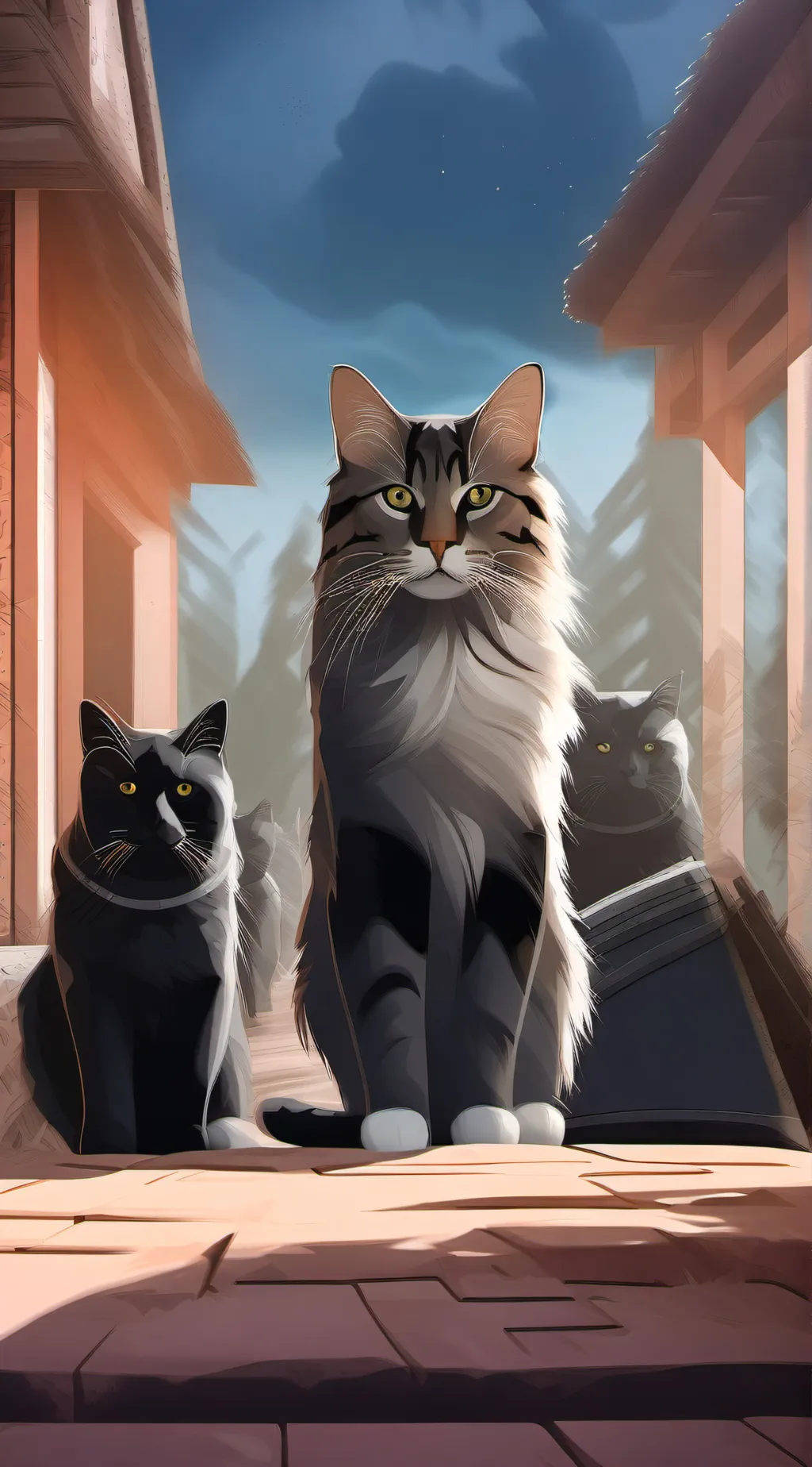 ai character: cat background
