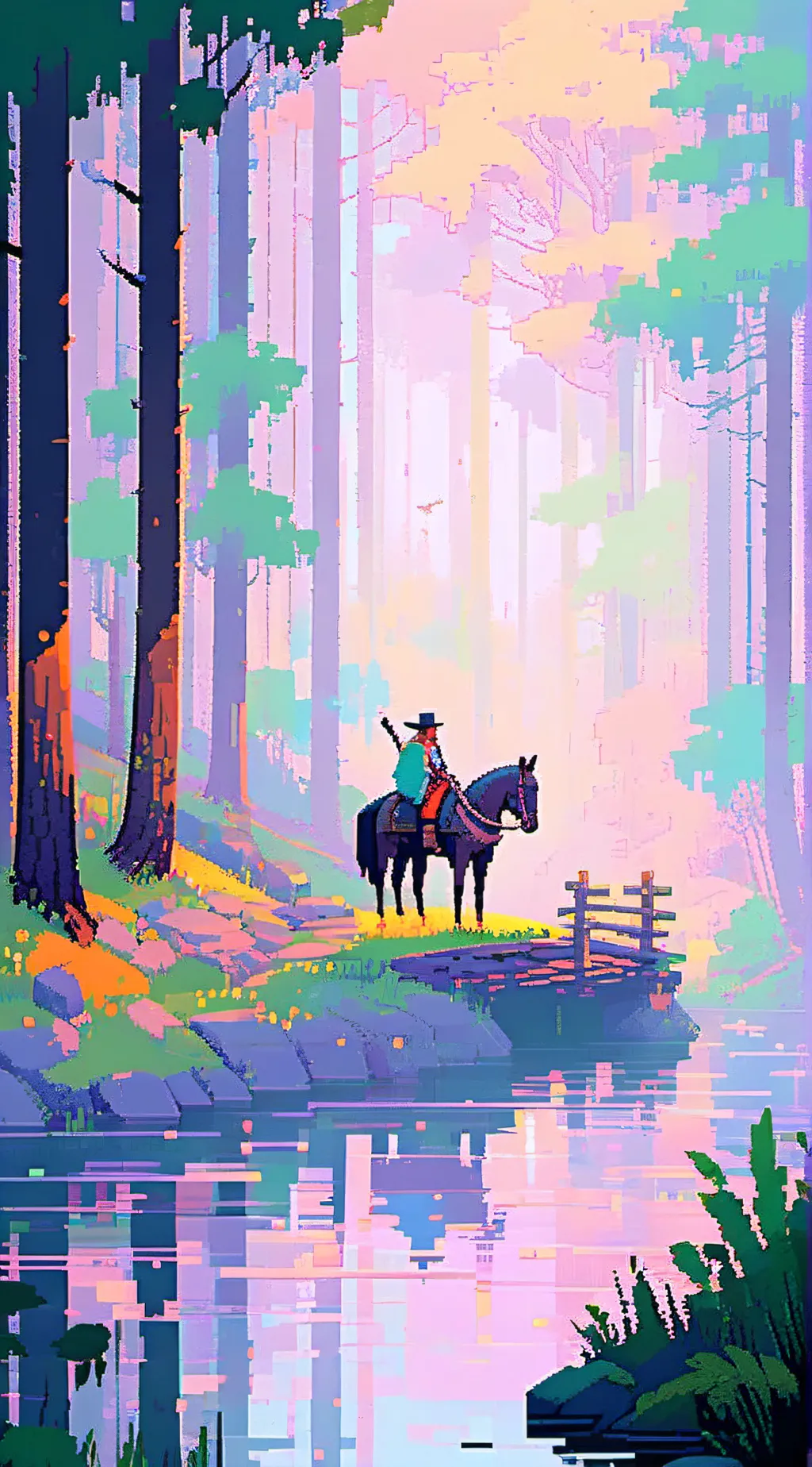 ai character: the woods background