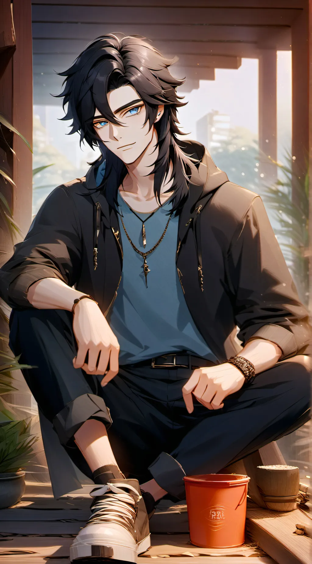 ai character: Takara Aoki background