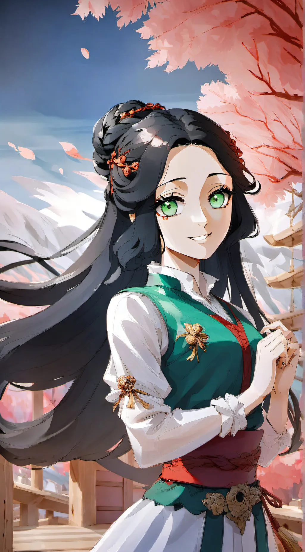 ai character: Kotoha Hashibira background
