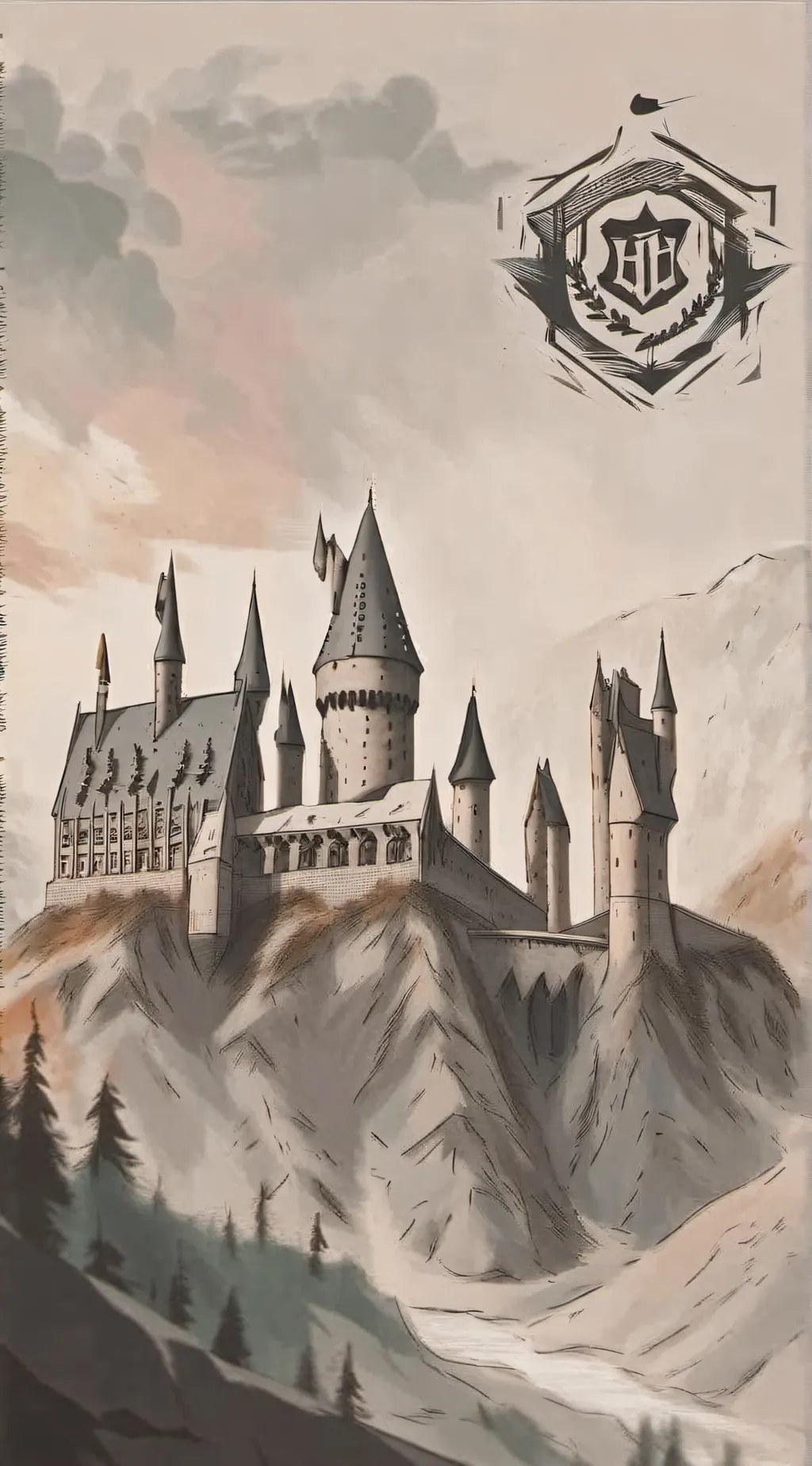 ai character: Hogwarts  background