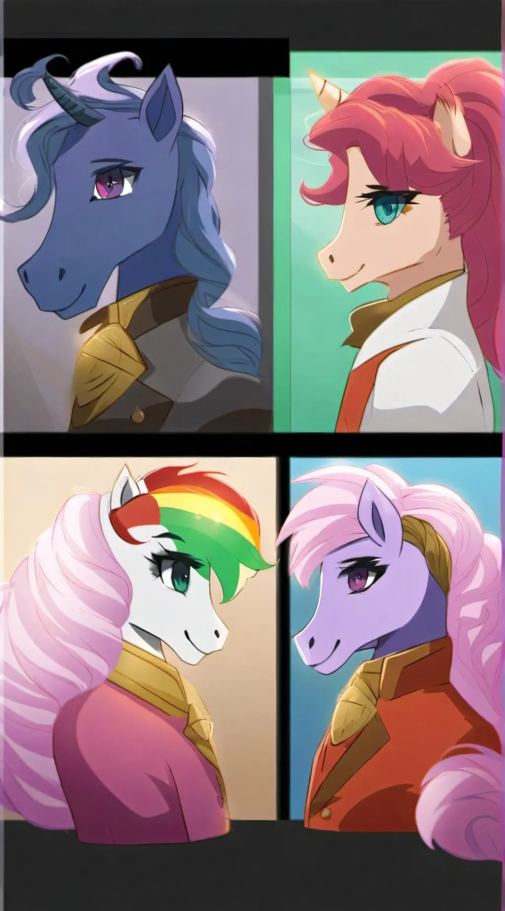 ai character: my little pony  background