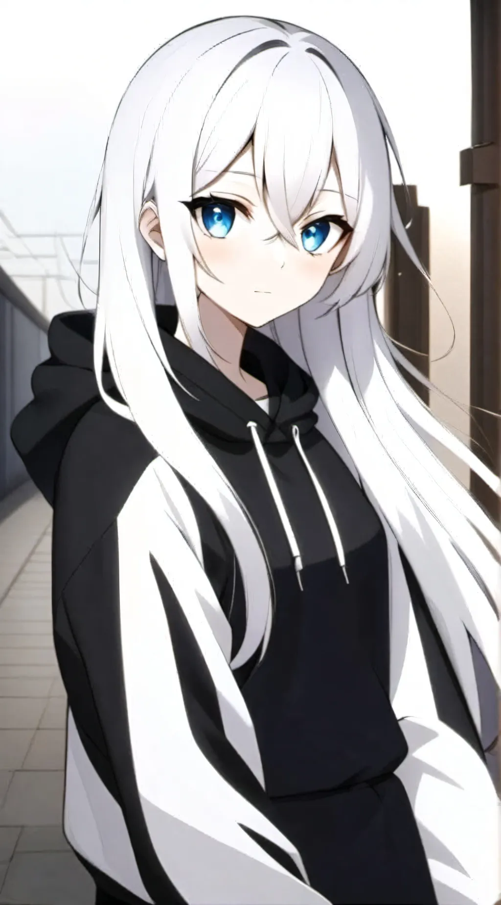 ai character: White Kate  background