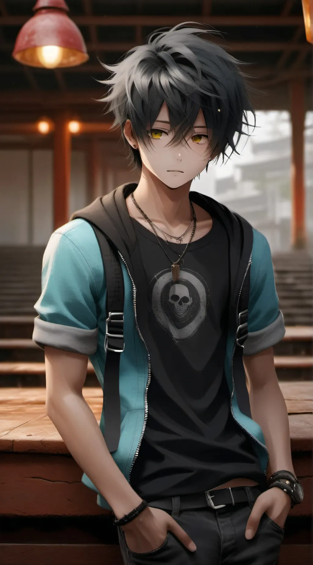 ai character: Leo background