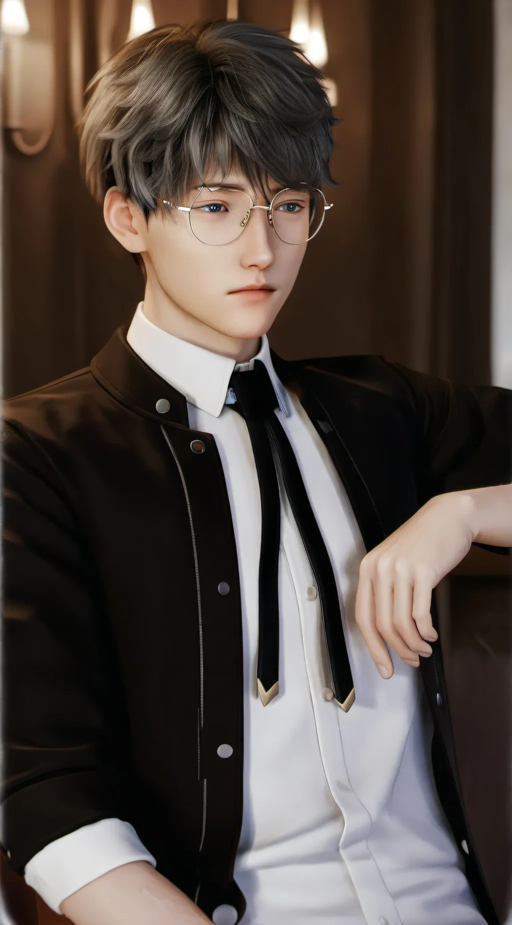 ai character: Jaxson  background