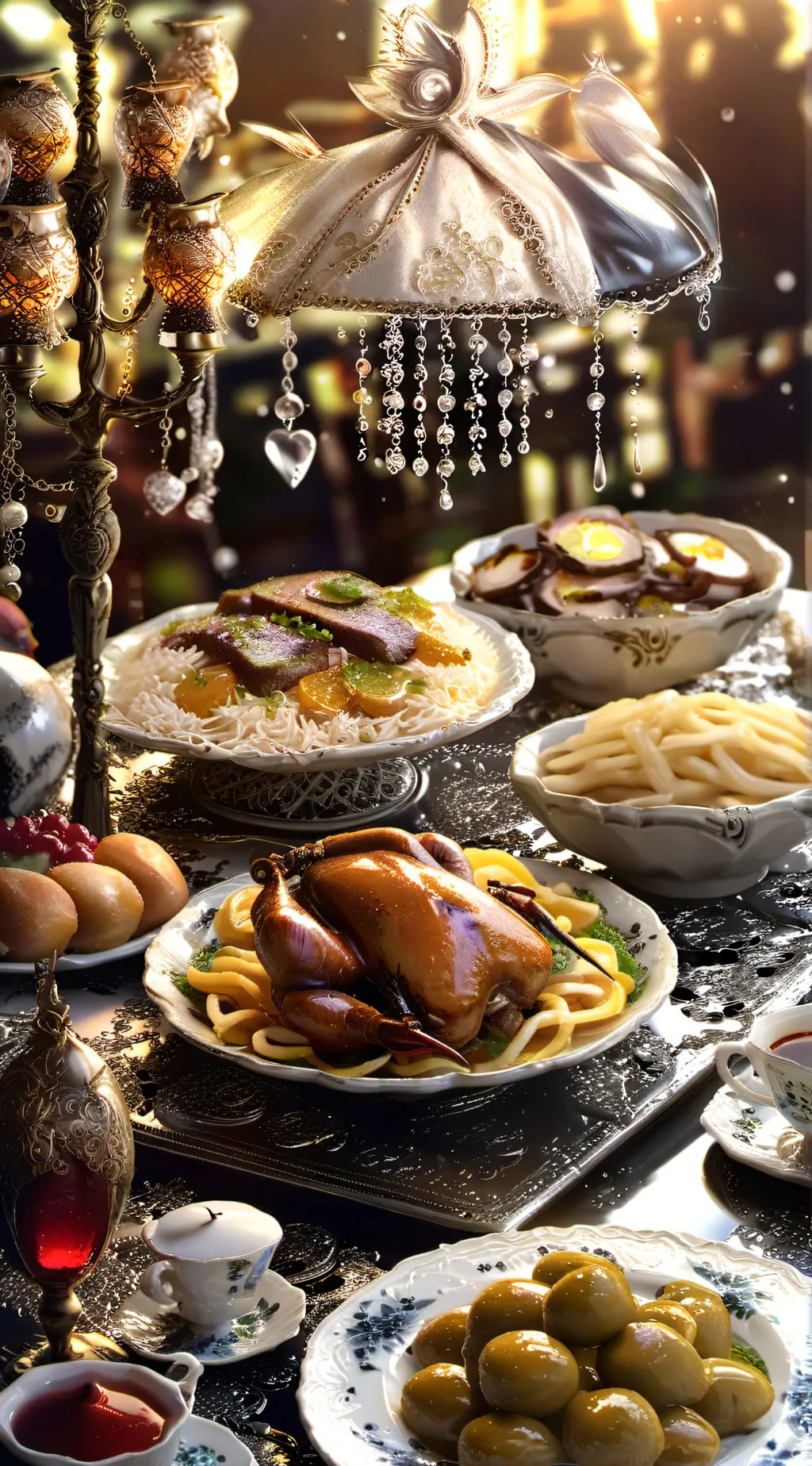 ai character: Thanksgiving  background
