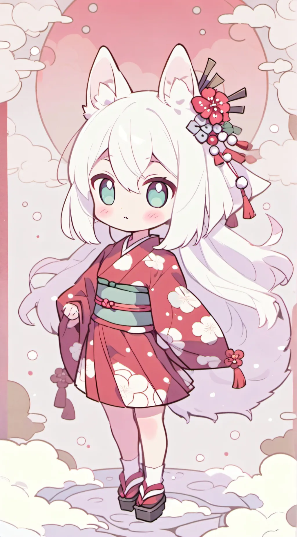ai character: 🌸Okami🌸 background