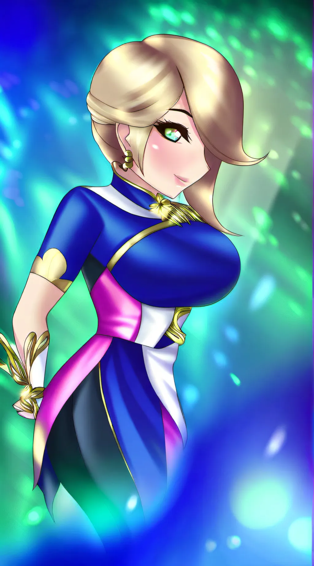 ai character: Rosalina from mari background
