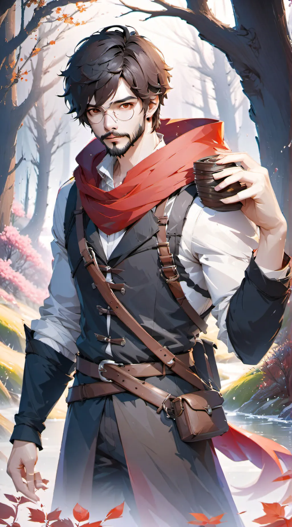 ai character: Red riding hood background