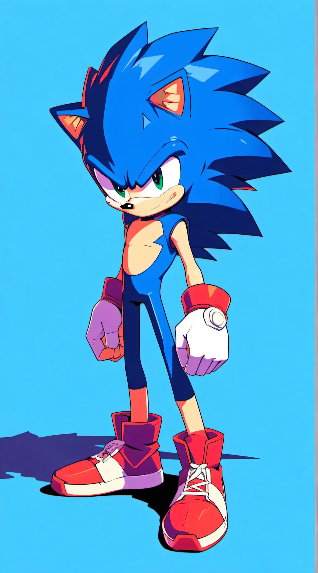 ai character: Sonic .T. Hedgehog background