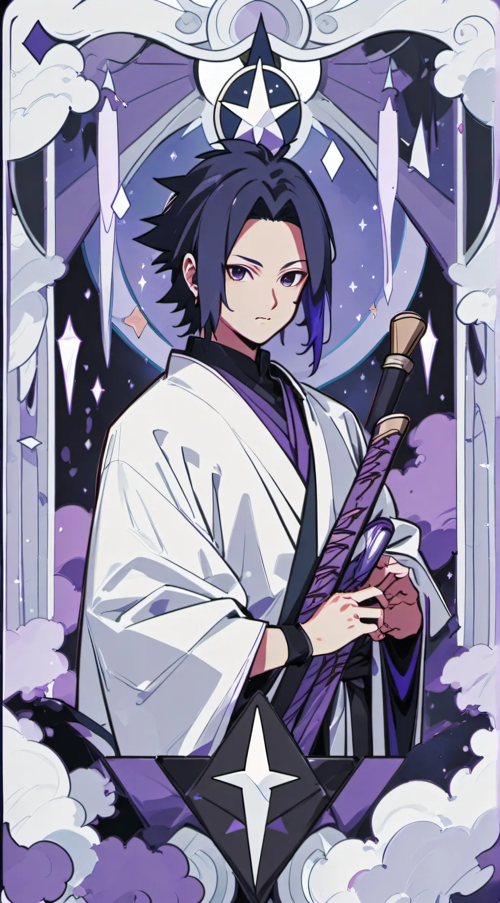 ai character: Sasuke Uchiha background