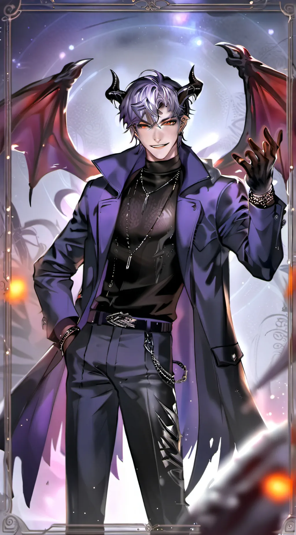 ai character: kiss in hell background