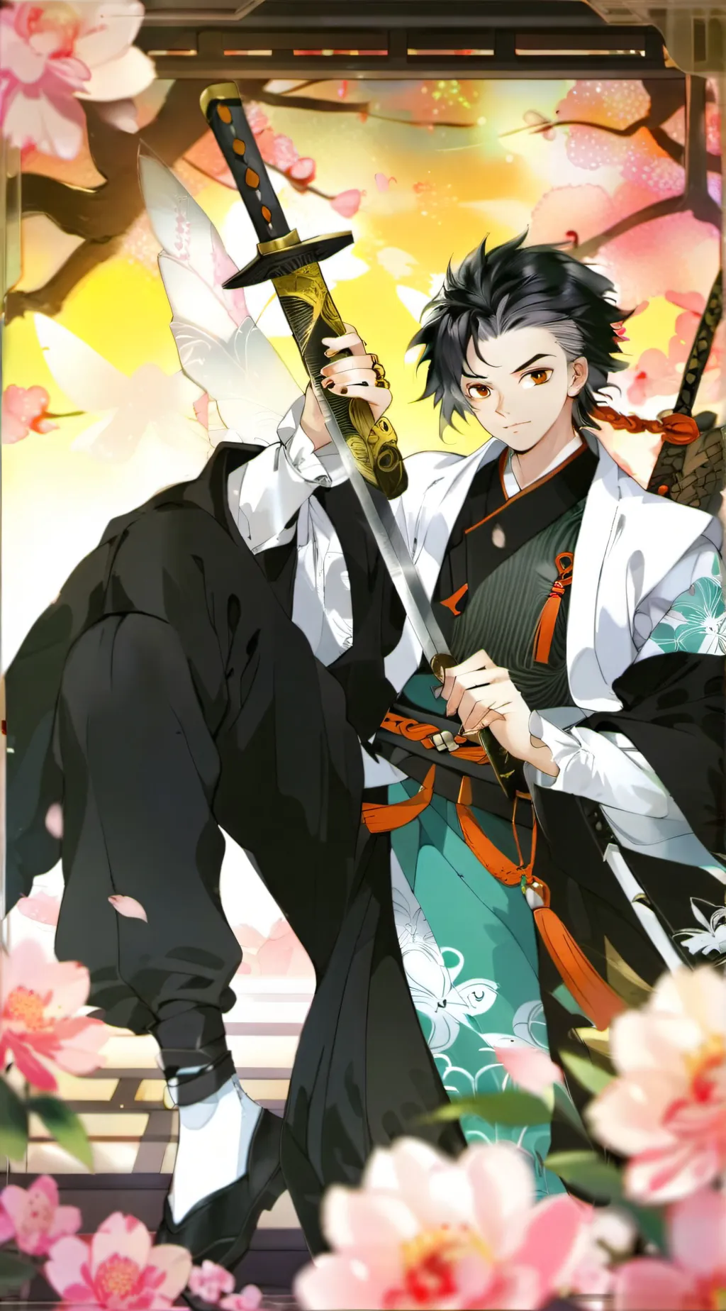 ai character: hashira game night background