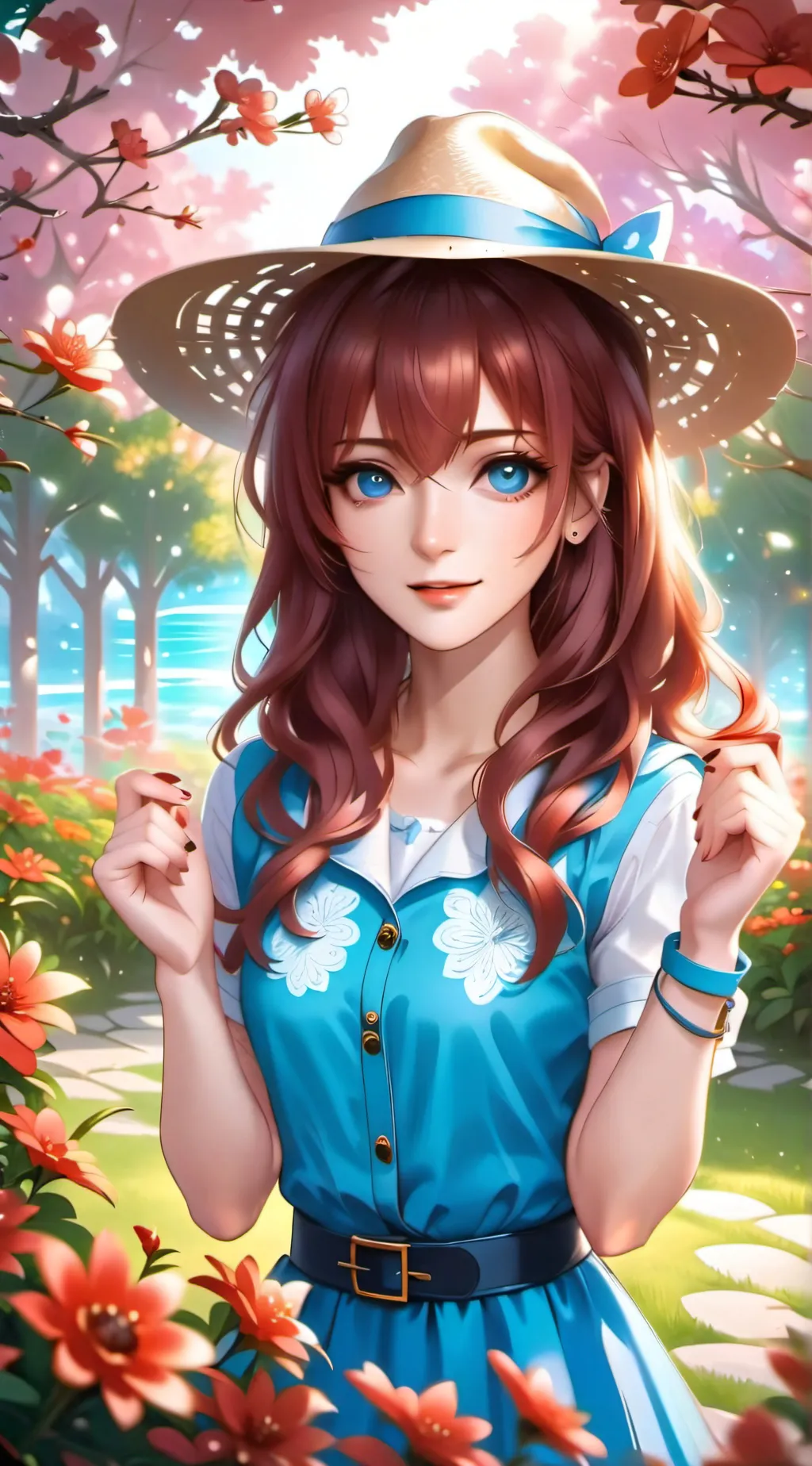 ai character: Joanna Marie  background
