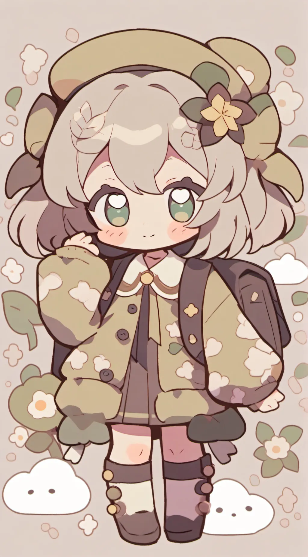 ai character: Sun/moon background