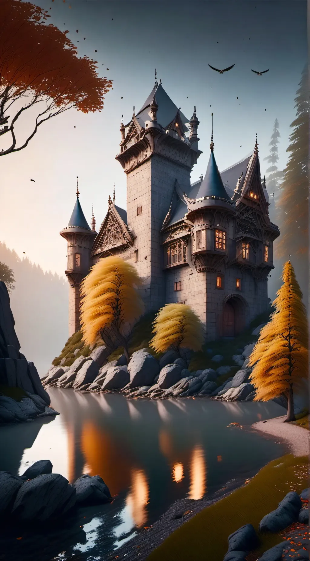 ai character: Hogwarts background