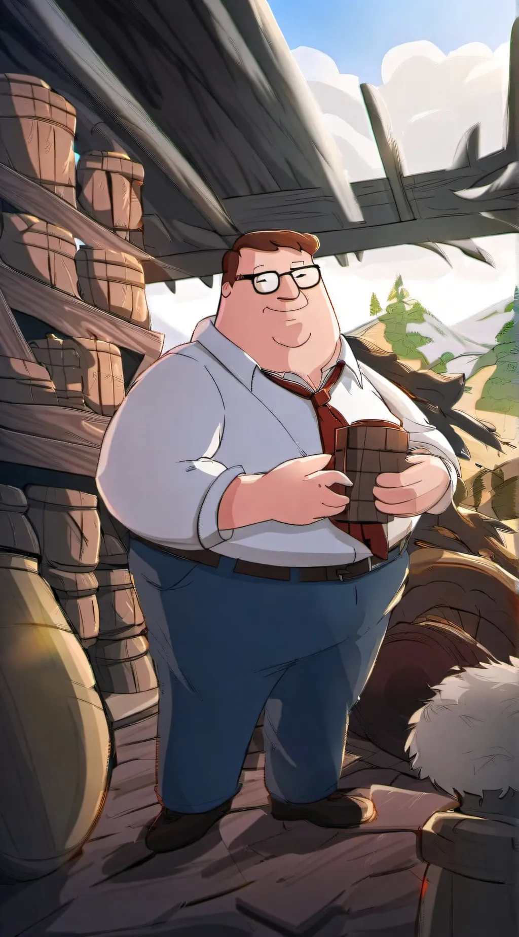 ai character: peter griffin background