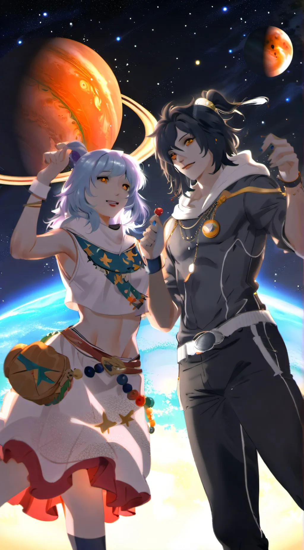 ai character: v m x e background