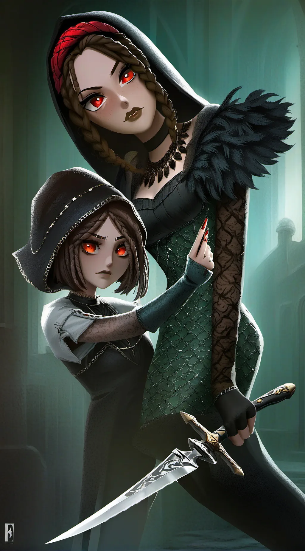 ai character: Rita and Lita background