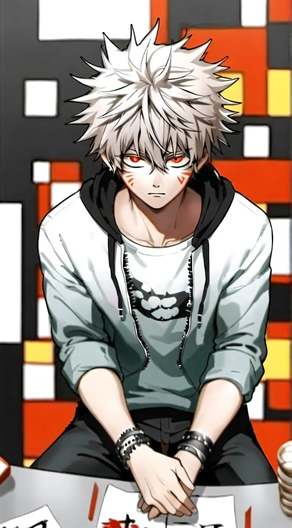 ai character: MHA sad background