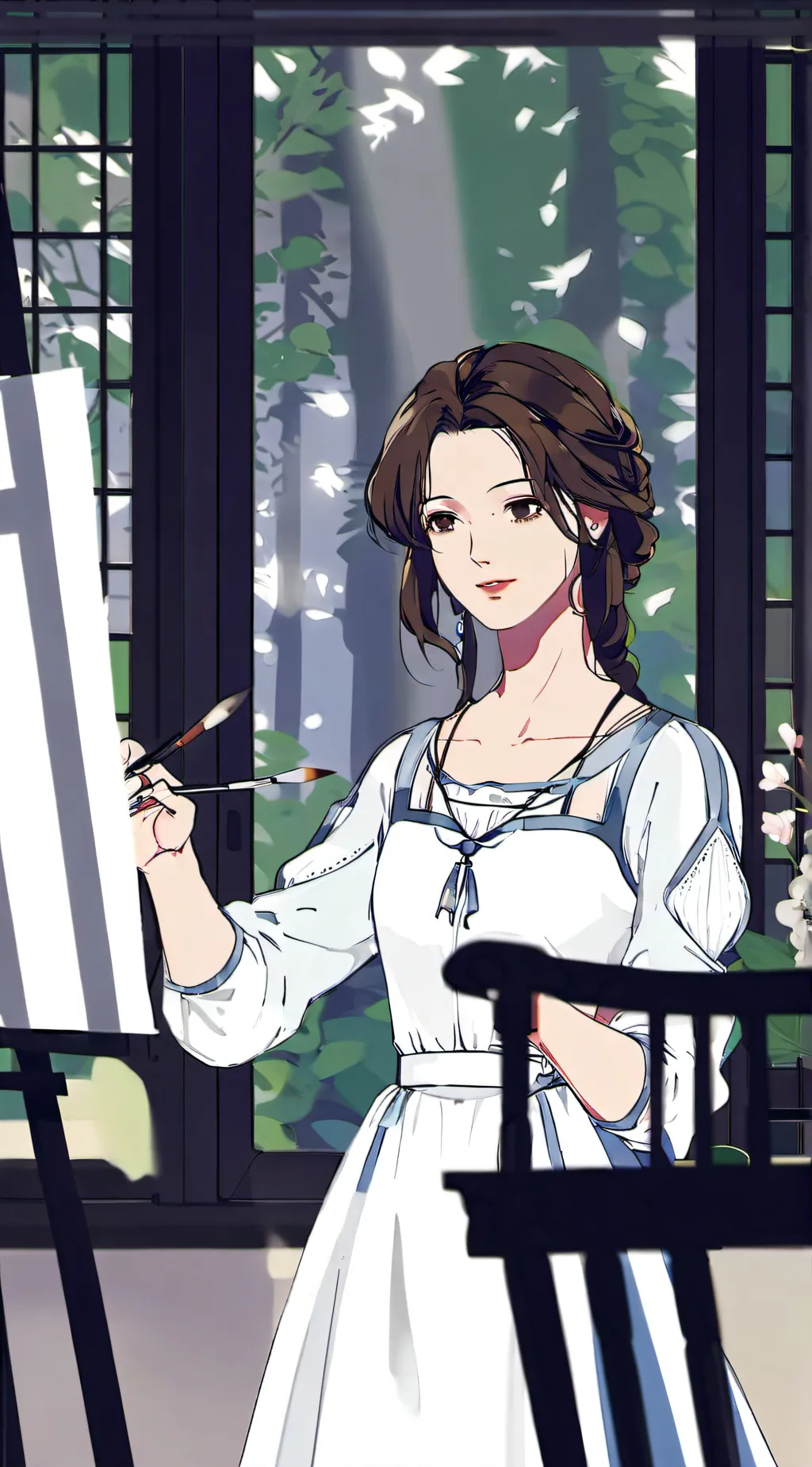 ai character: 🌸Luna🌸 background