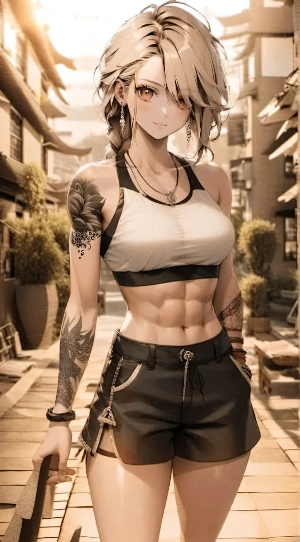 ai character: nezuko background