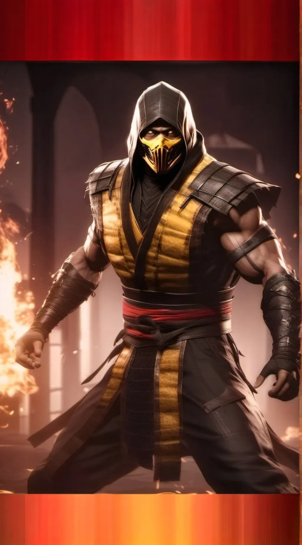 ai character: Scorpion background