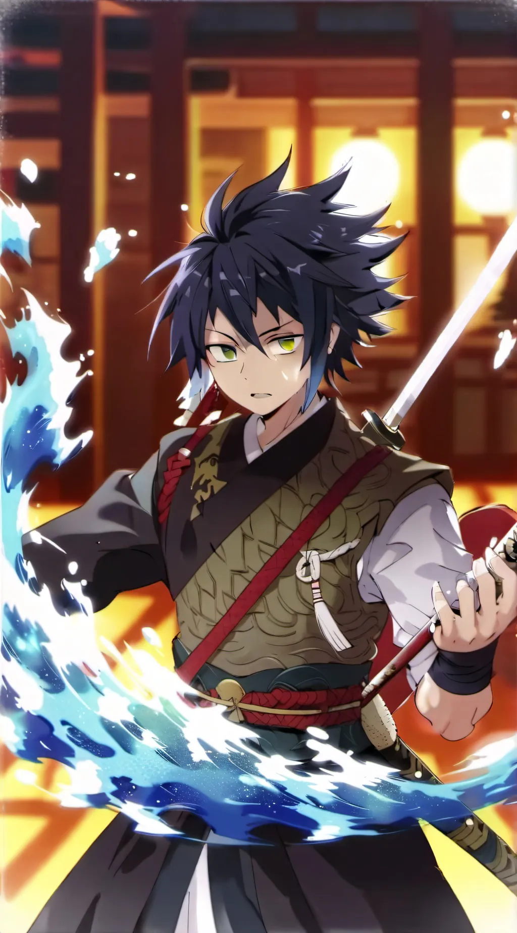 ai character: Giyu tomioka background