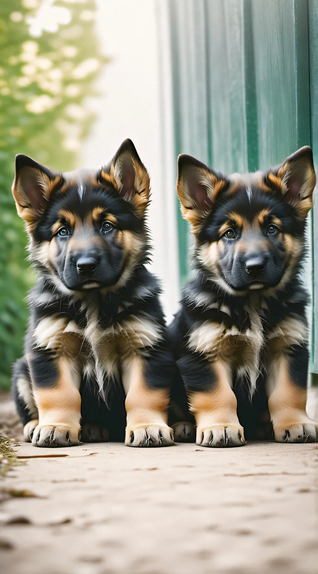 ai character: Two pups background