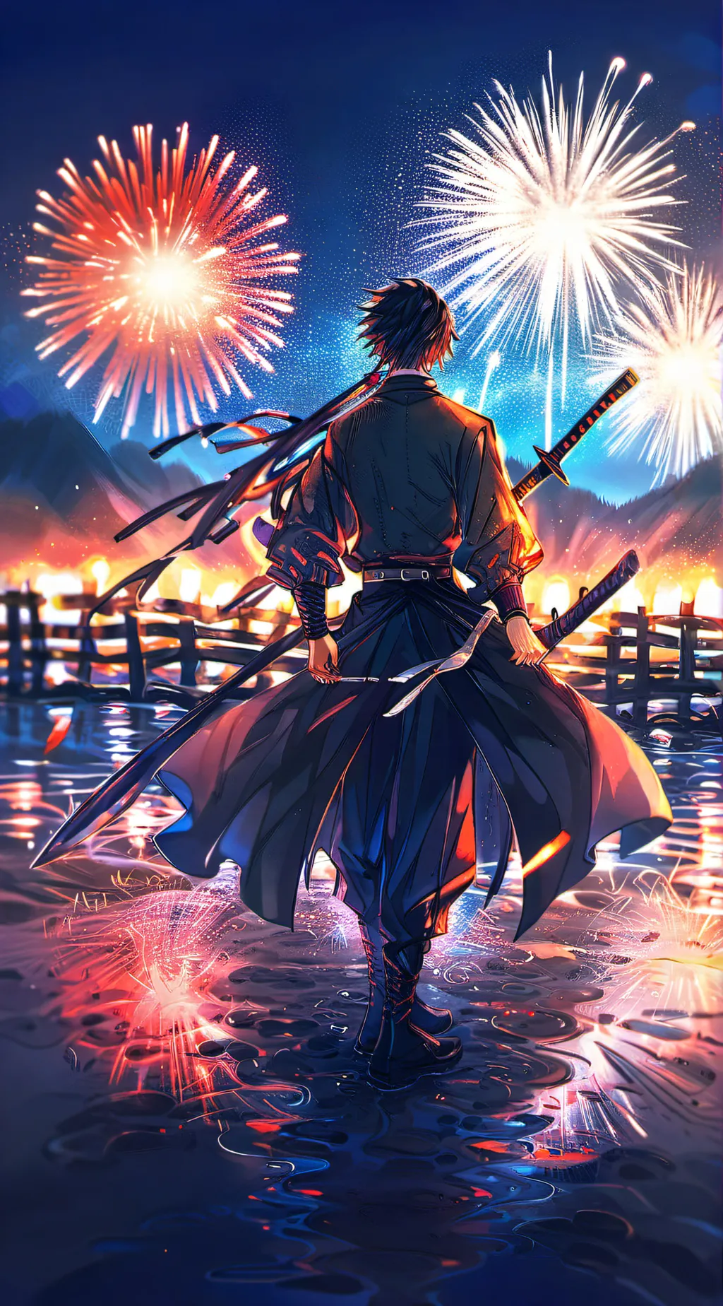 ai character: Demon slayer  background