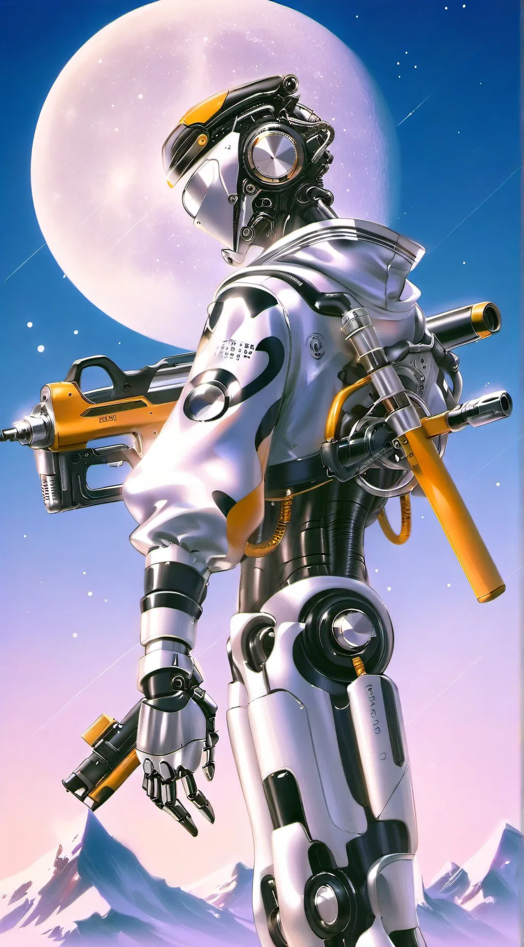ai character: Astro drill man background