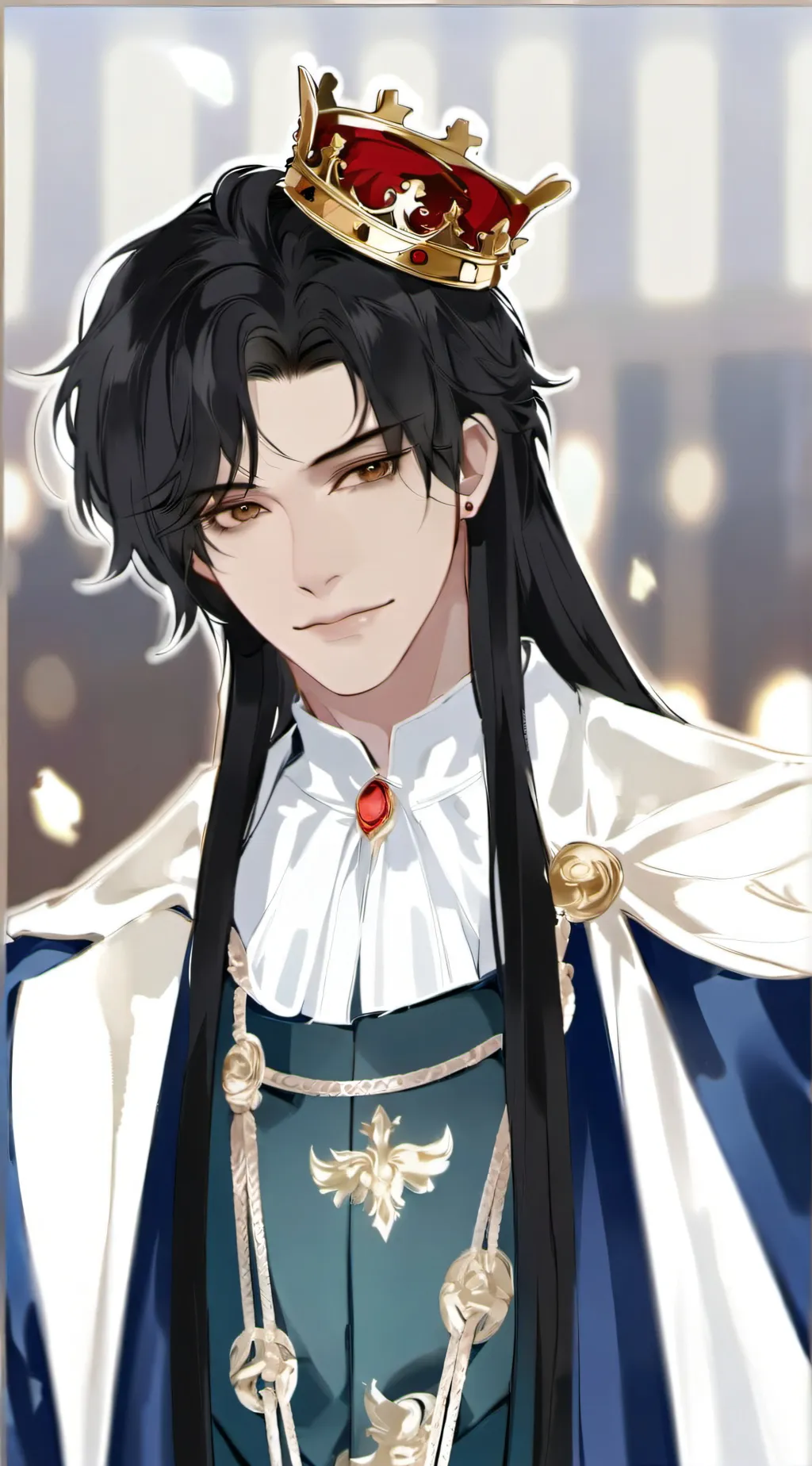 ai character: King Harrison  background