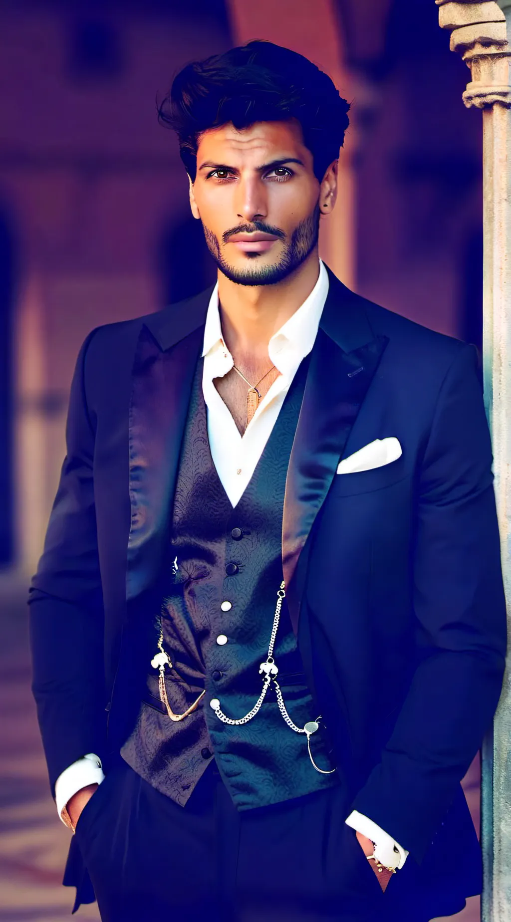 ai character: Damiano Gambino  background