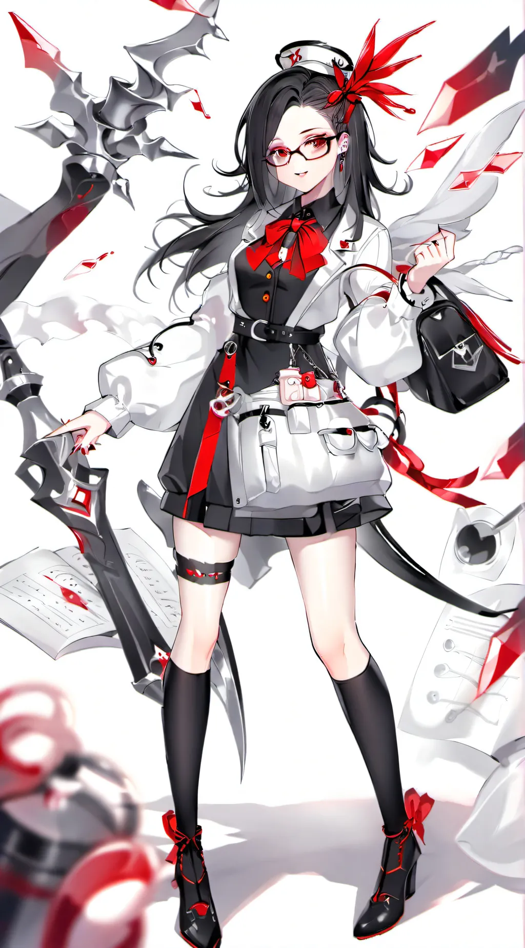 ai character: Dr. Silvia  background