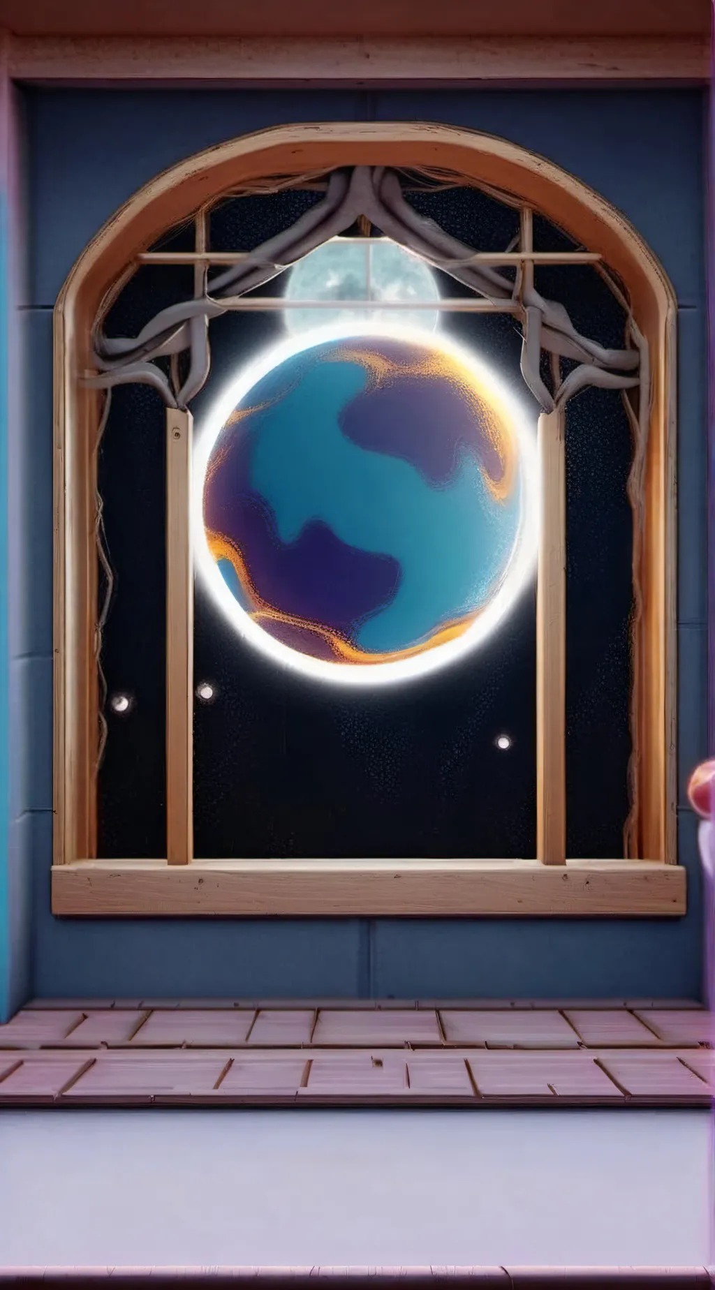 ai character: Sun and Moon twist background