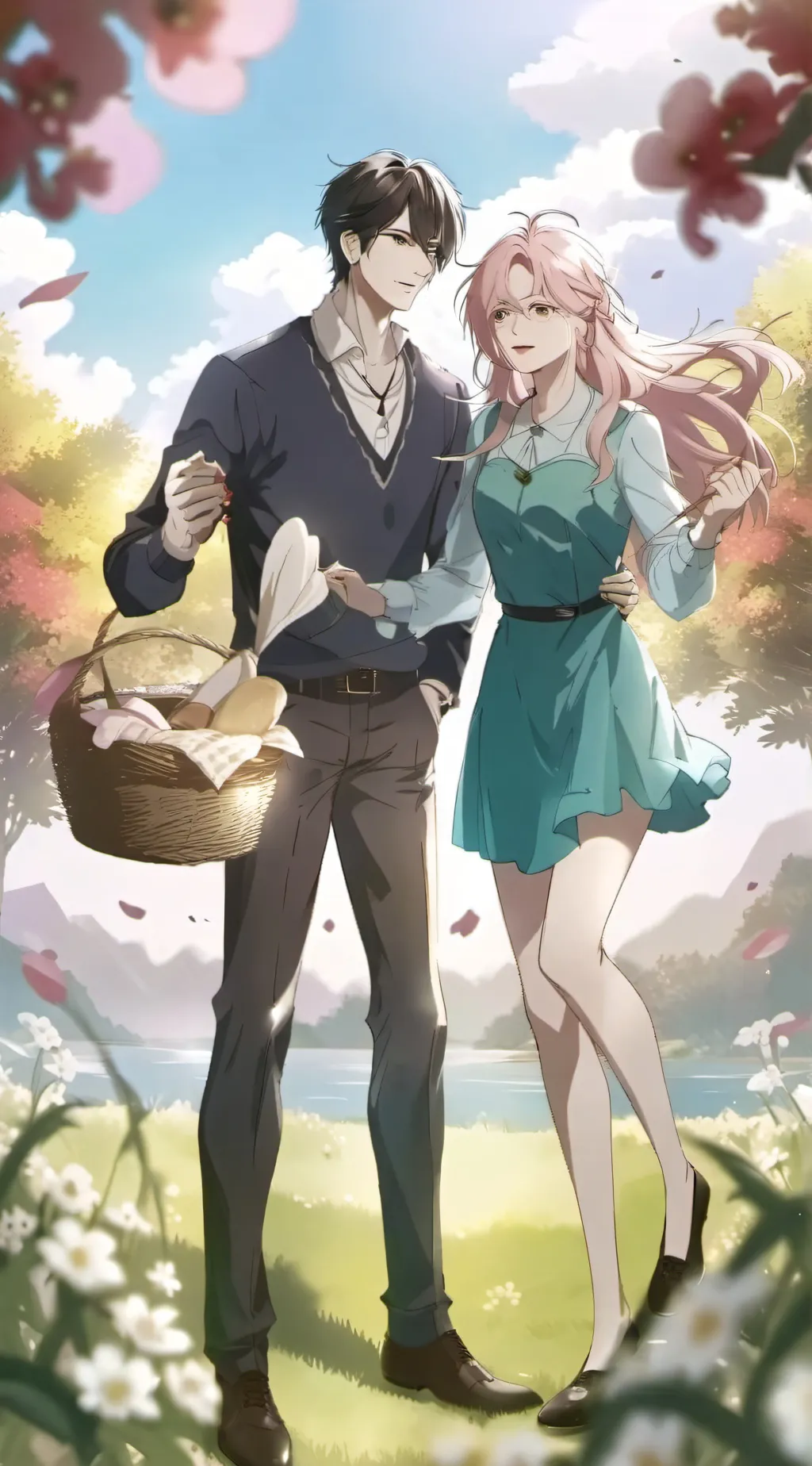 ai character: Mom and dad  background