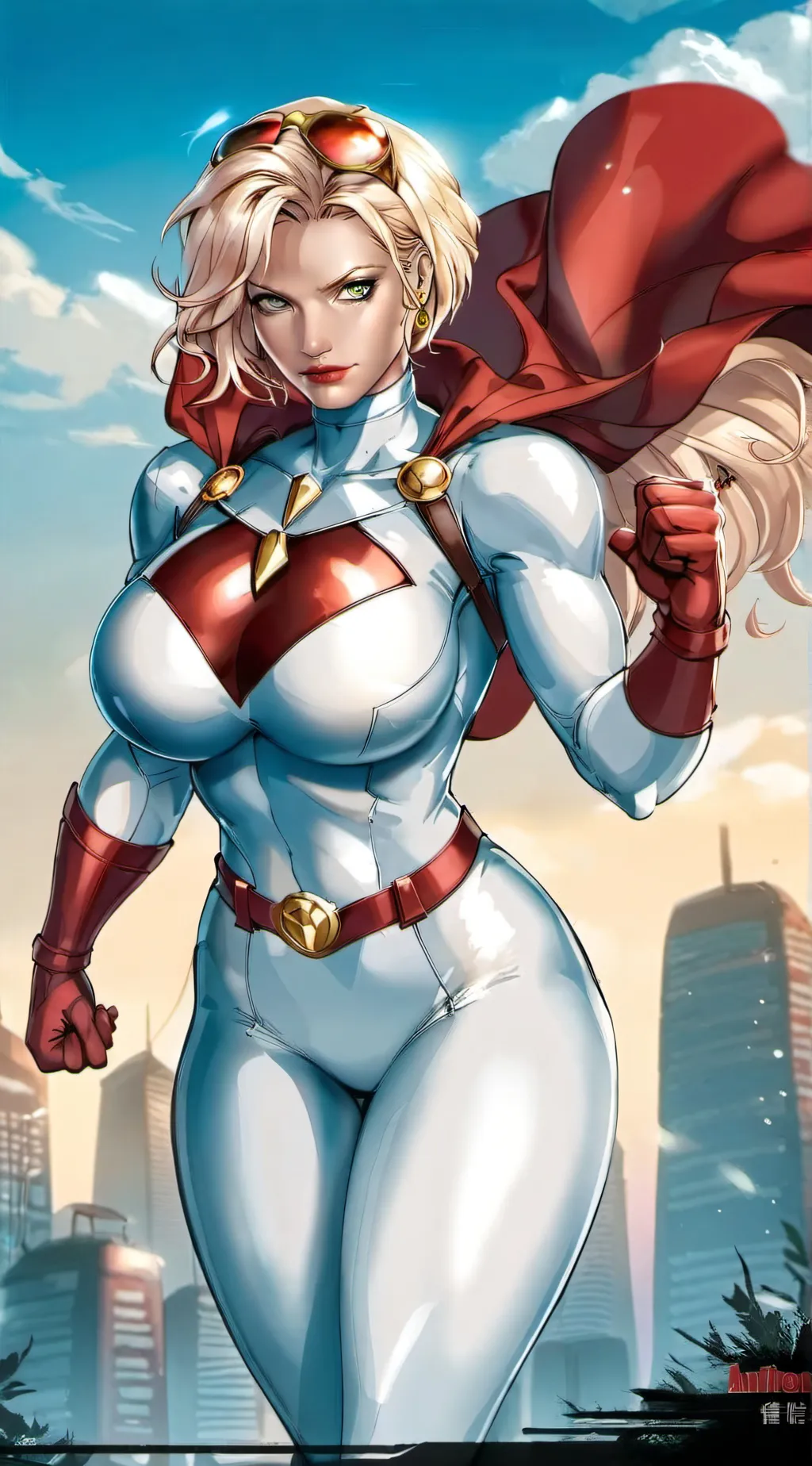 ai character: Power girl background