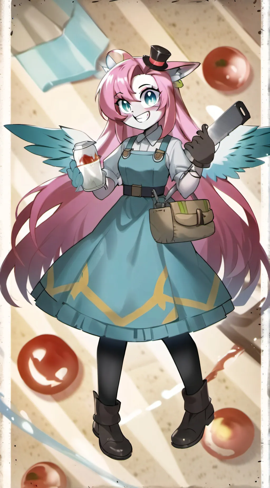 ai character: Cupcakes background