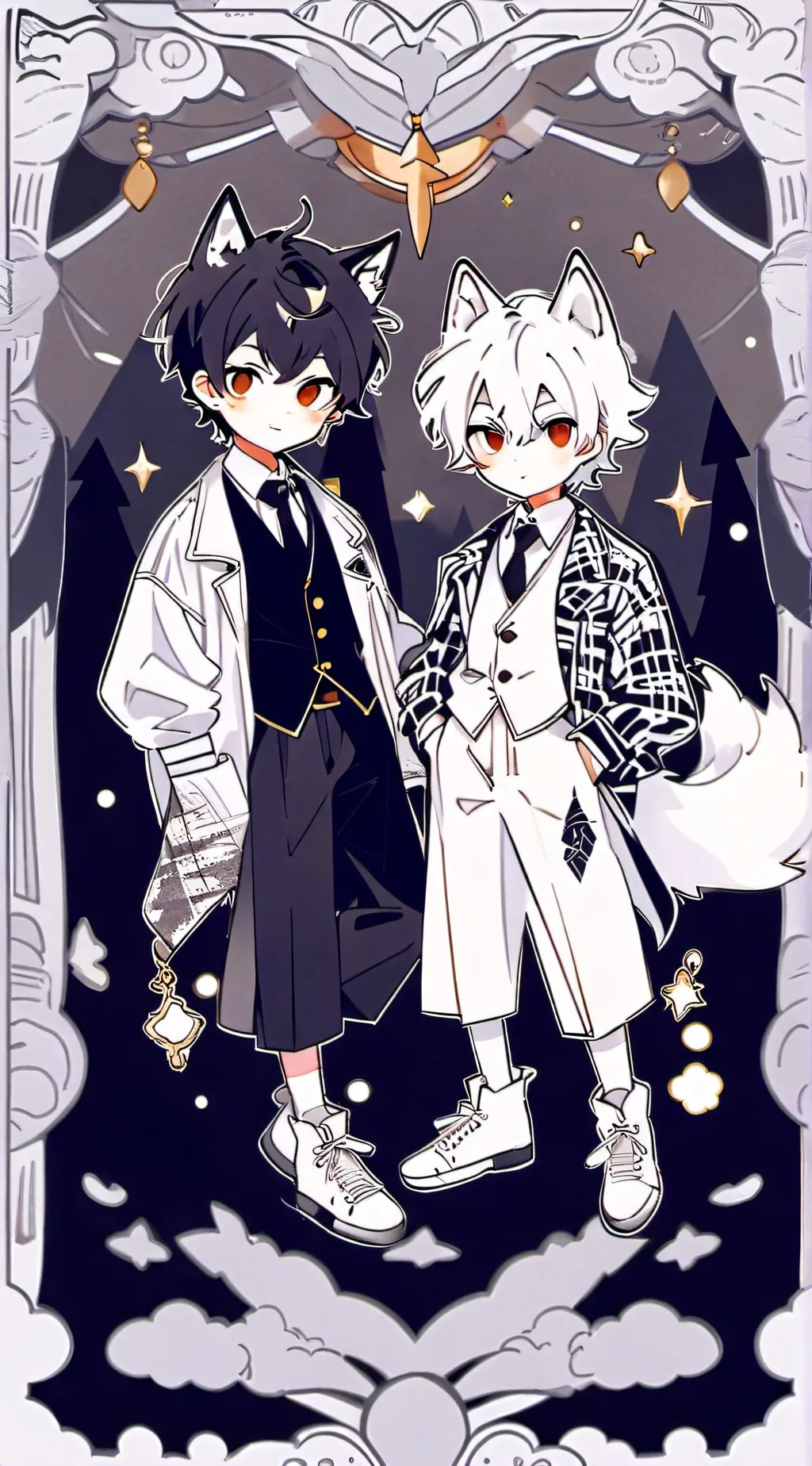 ai character: Adam and Liam background