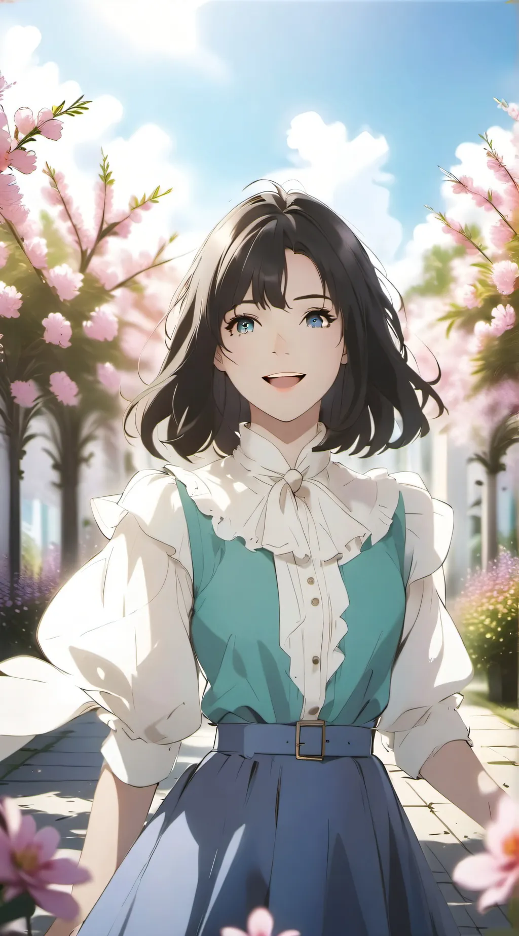 ai character: Rose background