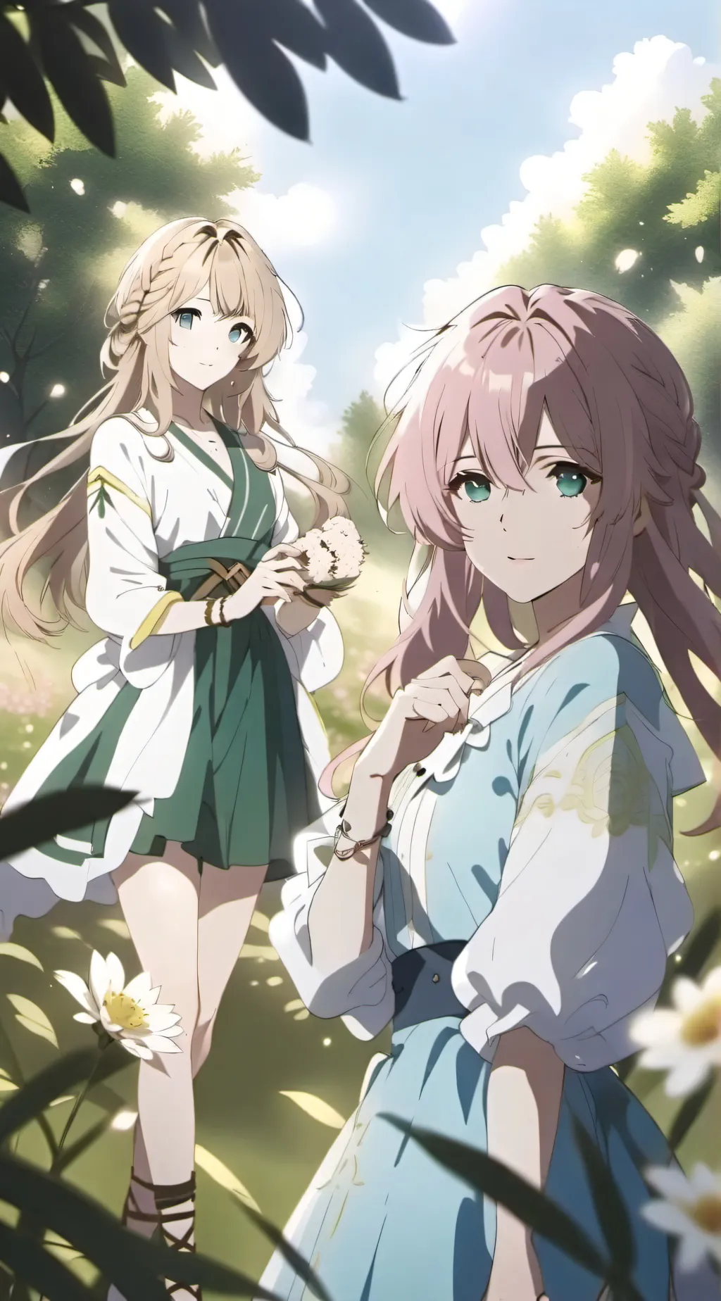 ai character: kny group chat background