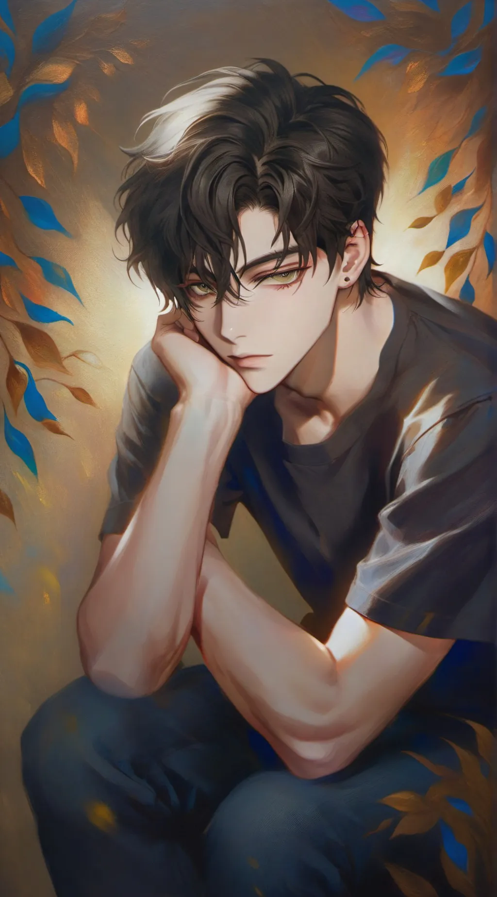 ai character: Lean background