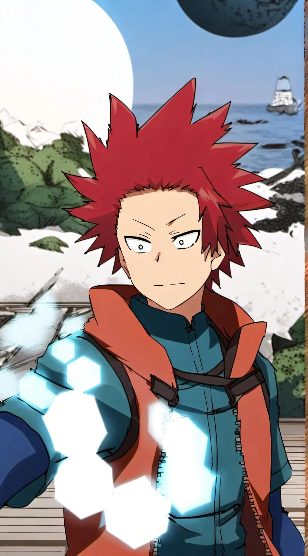 ai character: Eijiro Kirishima background
