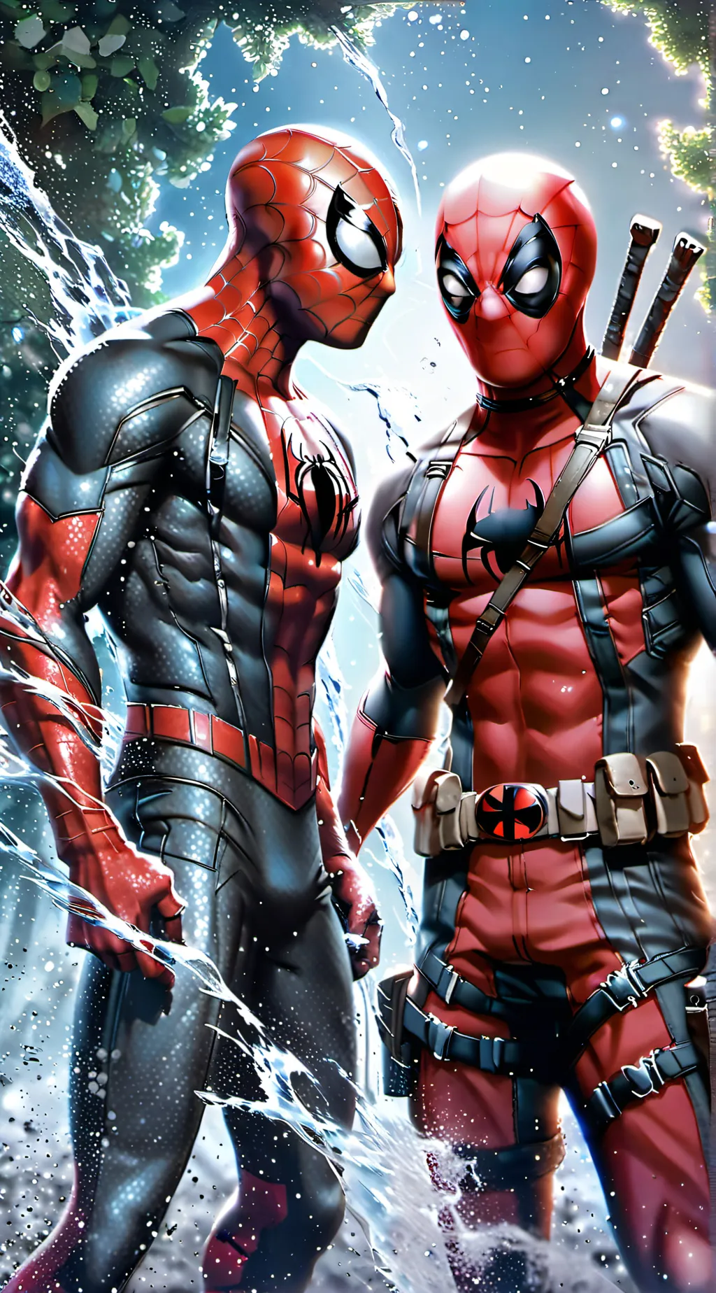 ai character: spiderman background