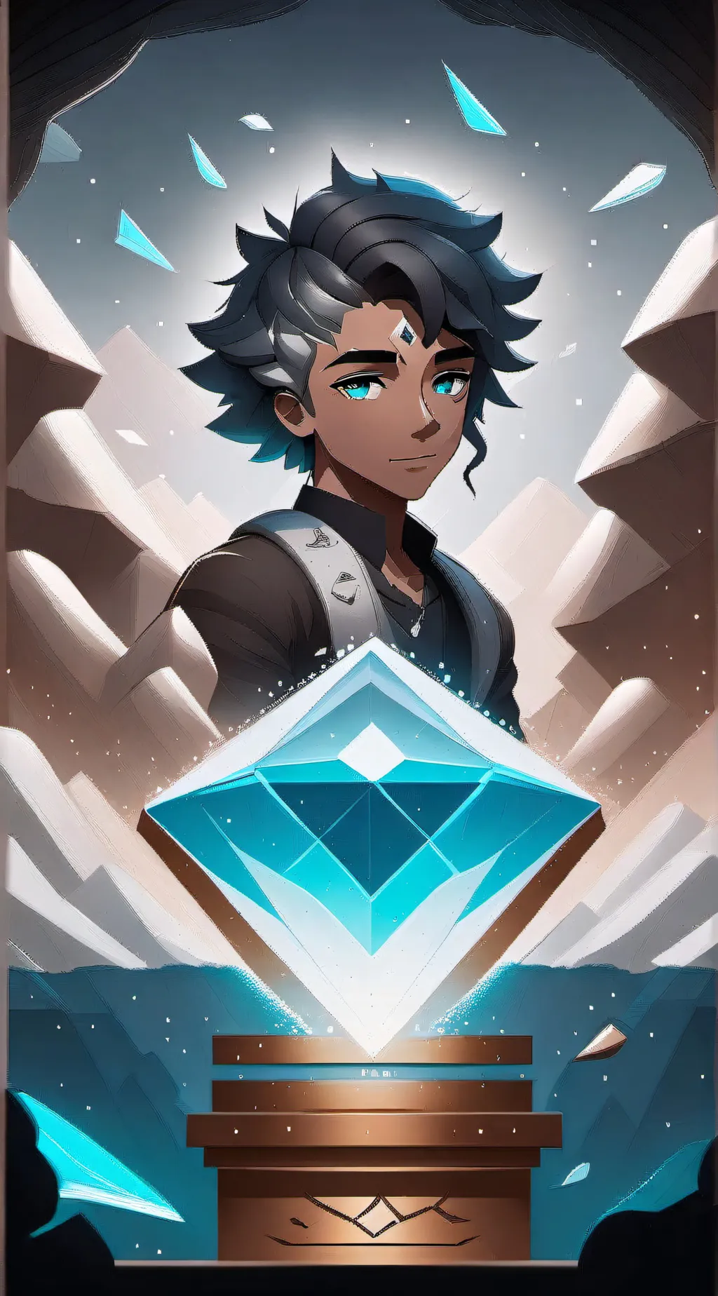 ai character: Skeppy  background