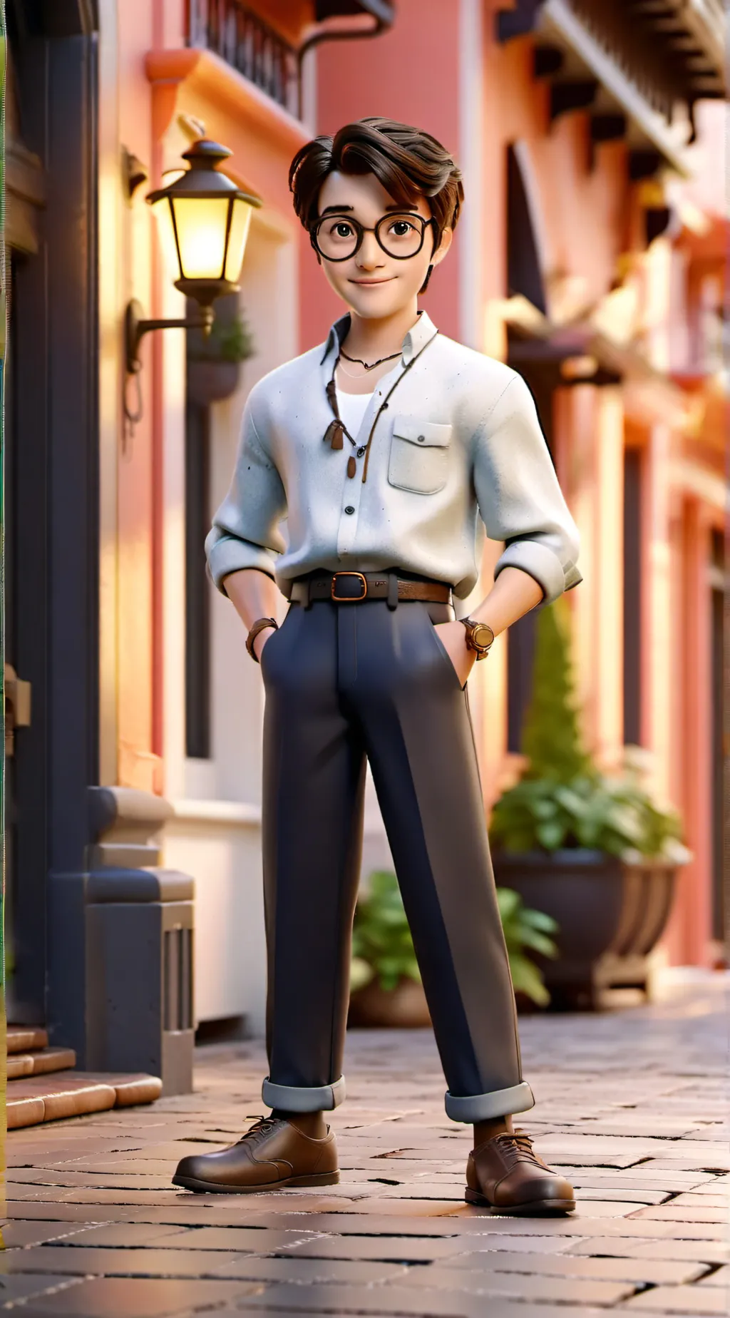 ai character: Harry Potter  background